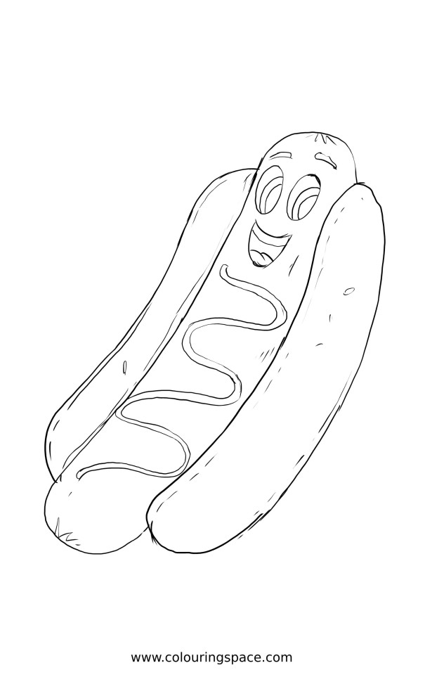 Thumbnail of Cartoon Cheery Hot Dog Character