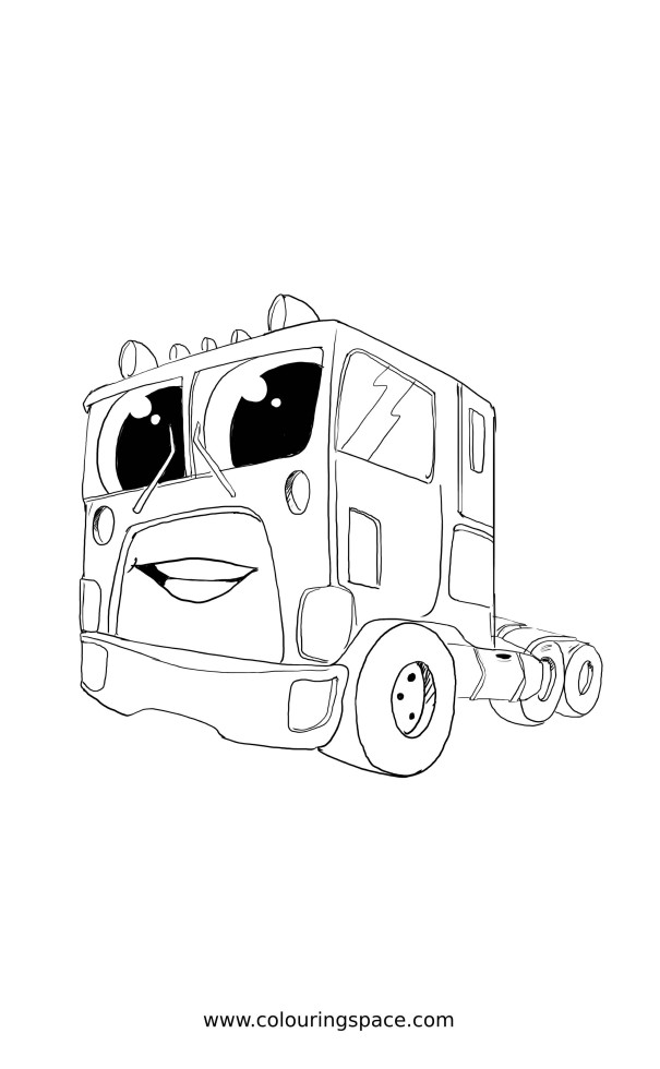 Thumbnail of Cute Big Eyes Smiling Camion Truck